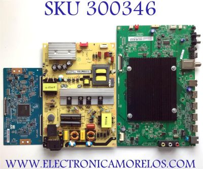 KIT DE TARJETAS PARA TV TCL / NUMERO DE PARTE MAIN 08-AU50DUN-OC400AA / 40-SX7KNA-MAG4HG / V8-SX70001-LF1V406 / T-CON 55.50T28.C03 / 5550T28C03 / 43T03-C00 / FUENTE 08-LE921A6-PW200AX / 40-LE9226-PWE1CG / PANEL LVU500ND1L / MODELO 50UP120 / 50UP120TBAA